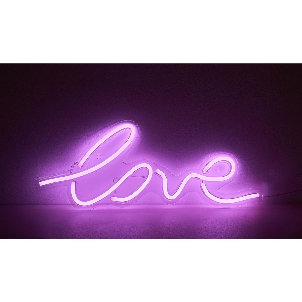 Lámpara LED de pared Neón Bat Love, marca Just Home Collection - Foto Principal