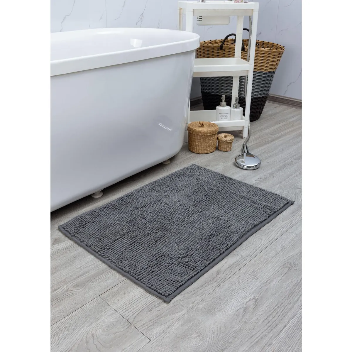 Just Home Collection - Tapete de baño Menorca de 50 x 70 cm Turquesa