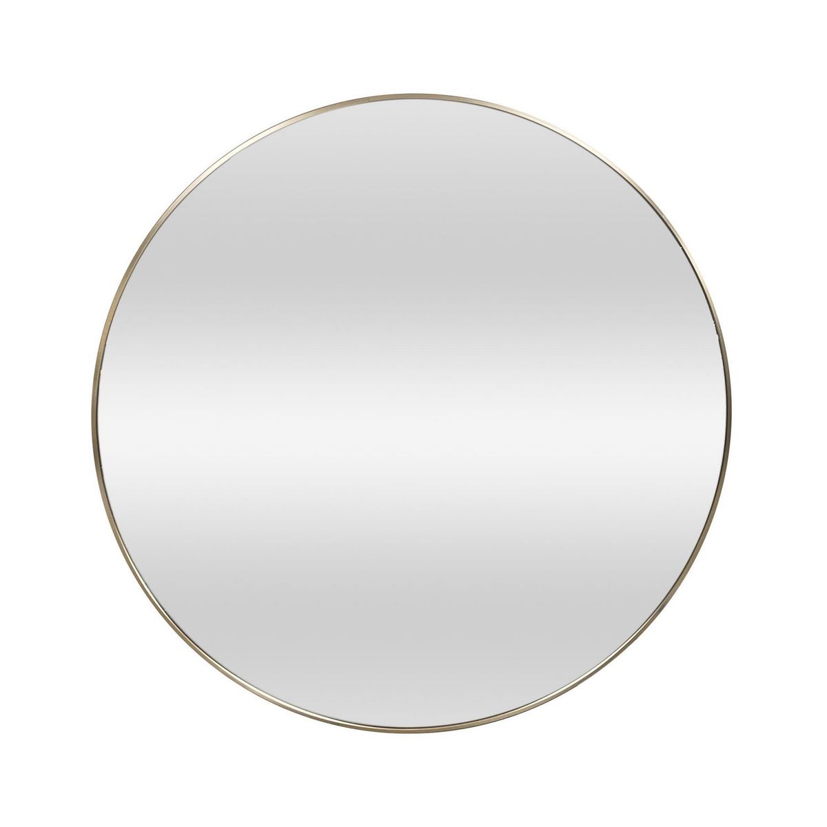 Just Home Collection - Espejo Decorativo Redondo de 100 cm Dorado