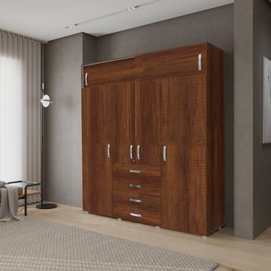 Closet Dual 6 Puertas Caramelo
