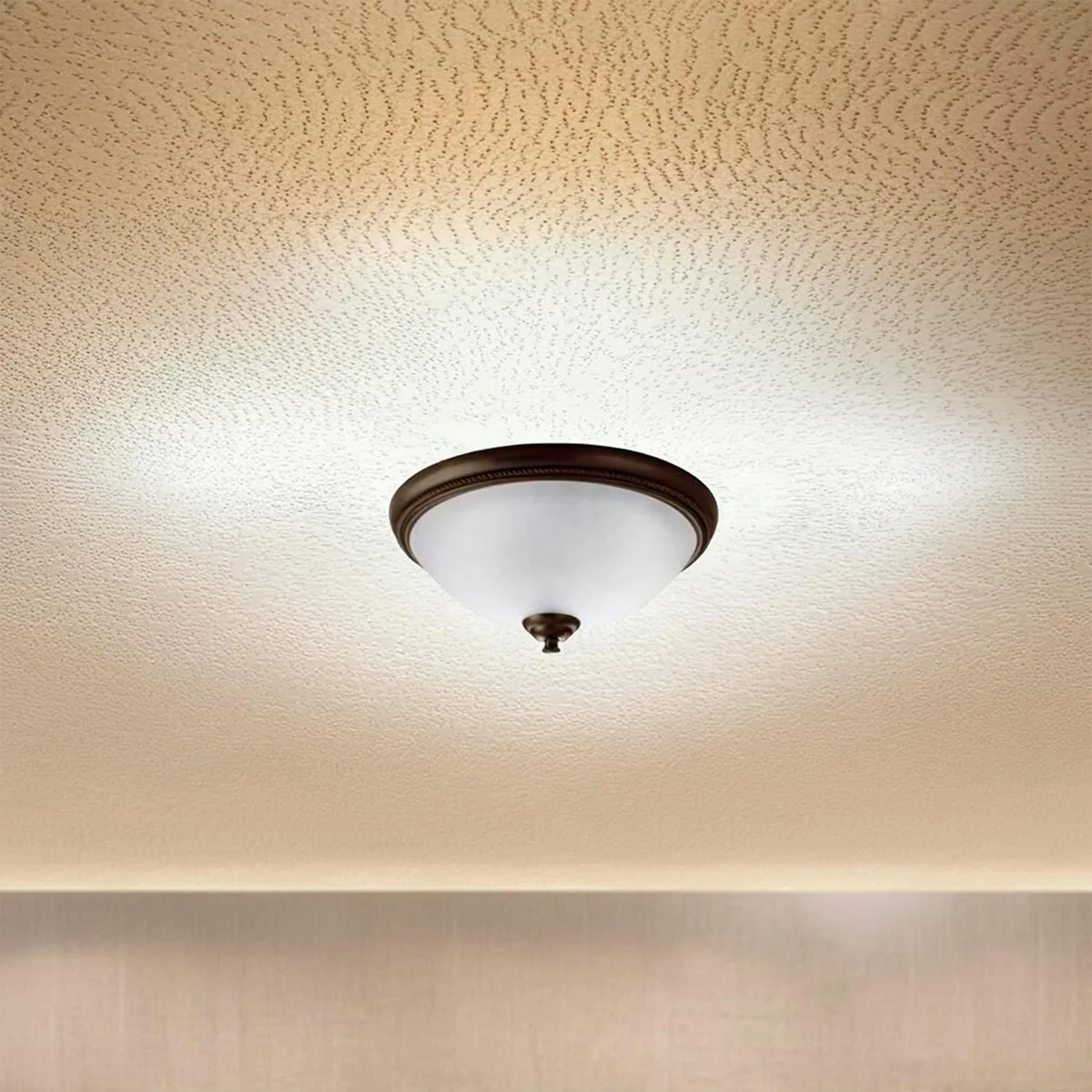 Designers - Pack de 2 Lámparas de plafón Jano tipo E27 Bronce