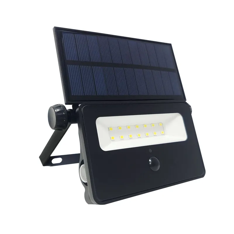 Dairu - Aplique solar LED para muro exterior con sensor de movimiento