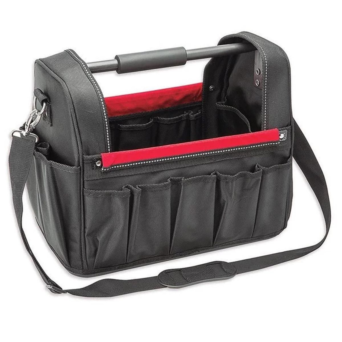 Ubermann - Caja de Nailon, Negro con Rojo