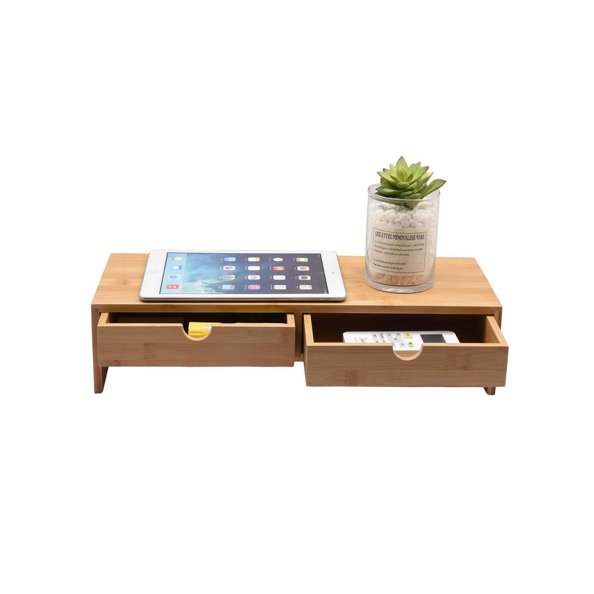 Just Home Collection - Organizador porta tablet de bambú