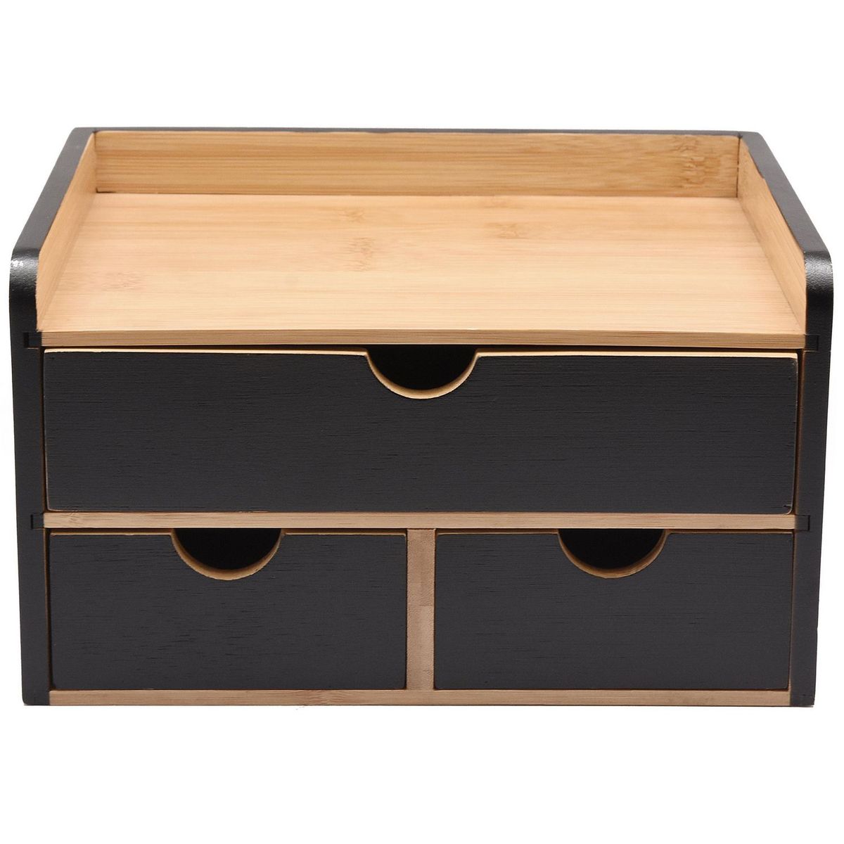 Just Home Collection - Organizador con 3 cajones de bambú