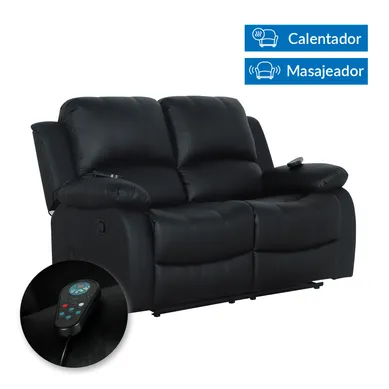 Sof Reclinable Masajeador Atlanta 3 Plazas