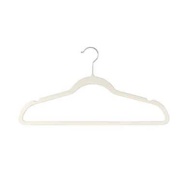 Set de 10 ganchos de terciopelo beige Agbox