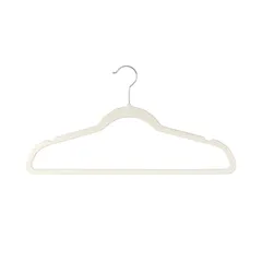 Set de 10 ganchos de terciopelo beige Agbox