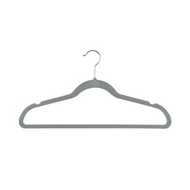 Set 10 ganchos terciopelo gris Agbox