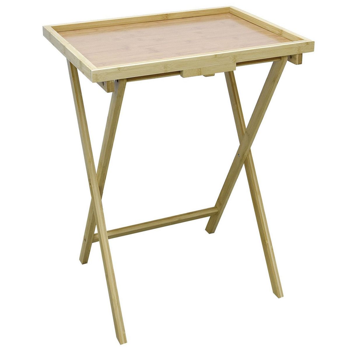 Just Home Collection - Mesa bandeja plegable de bambú