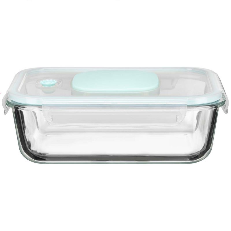 Just Home Collection - Contenedor de vidrio con tapa al vacío 1520 ml