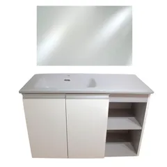 Mueble de baño Vega en Brillo Blanco con espejo