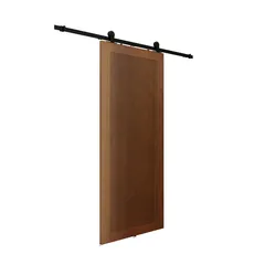 Puerta corrediza de MDF Acan de 213.4 x 91.4 cm Café