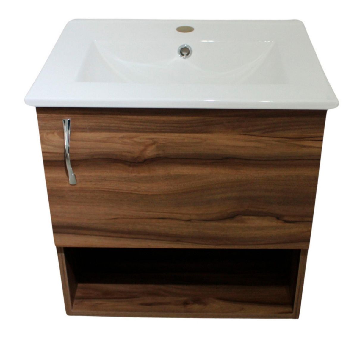 Sensi Dacqua Design - Mueble de baño Burela en Nogal Terracota sin espejo