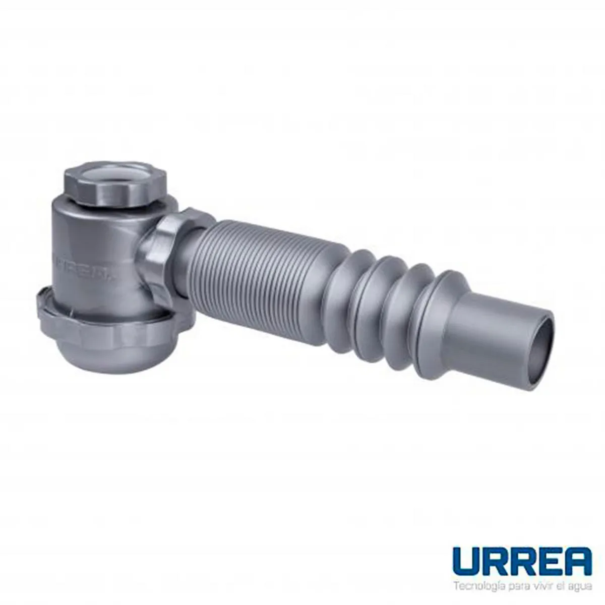 Urrea - Céspol Flexible Gris con Bote Grande, Sin Contracanasta