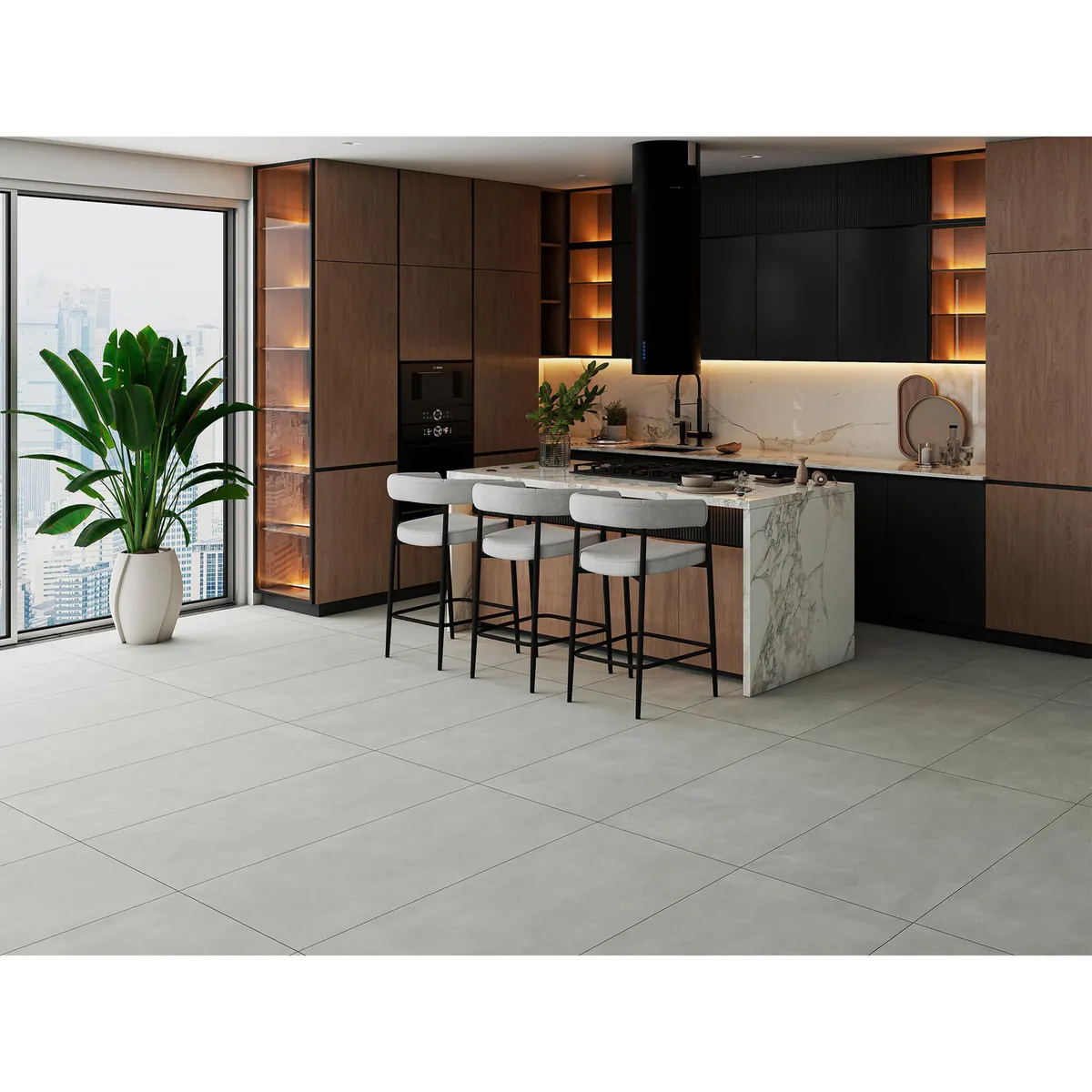 Piso Gres Nord Gris 60X120 Rectificado 1.44 m2, marca Holztek - Foto 2