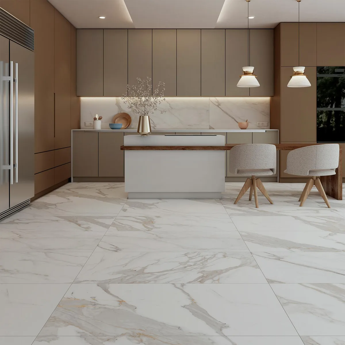 Holztek - Piso Porcelanato Aysen 60X120 Mate Rectificado 1.44 m2