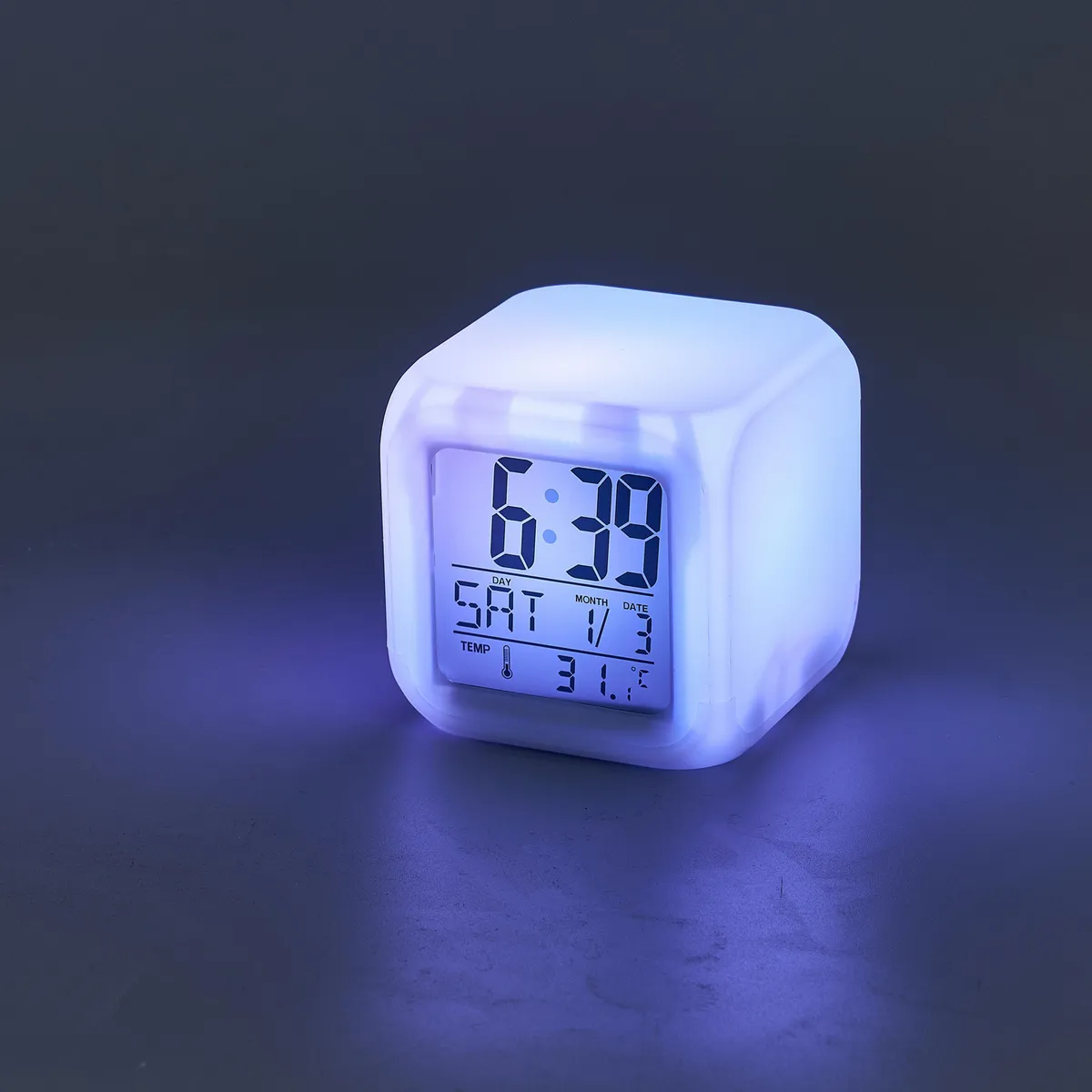 Reloj digital LED RGB Cube - Multicolor, marca Casa Bonita - Foto 2
