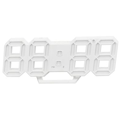 Reloj digital LED 3D - Blanco