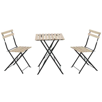 Juego de Balc�n Slats Madera 2 Personas