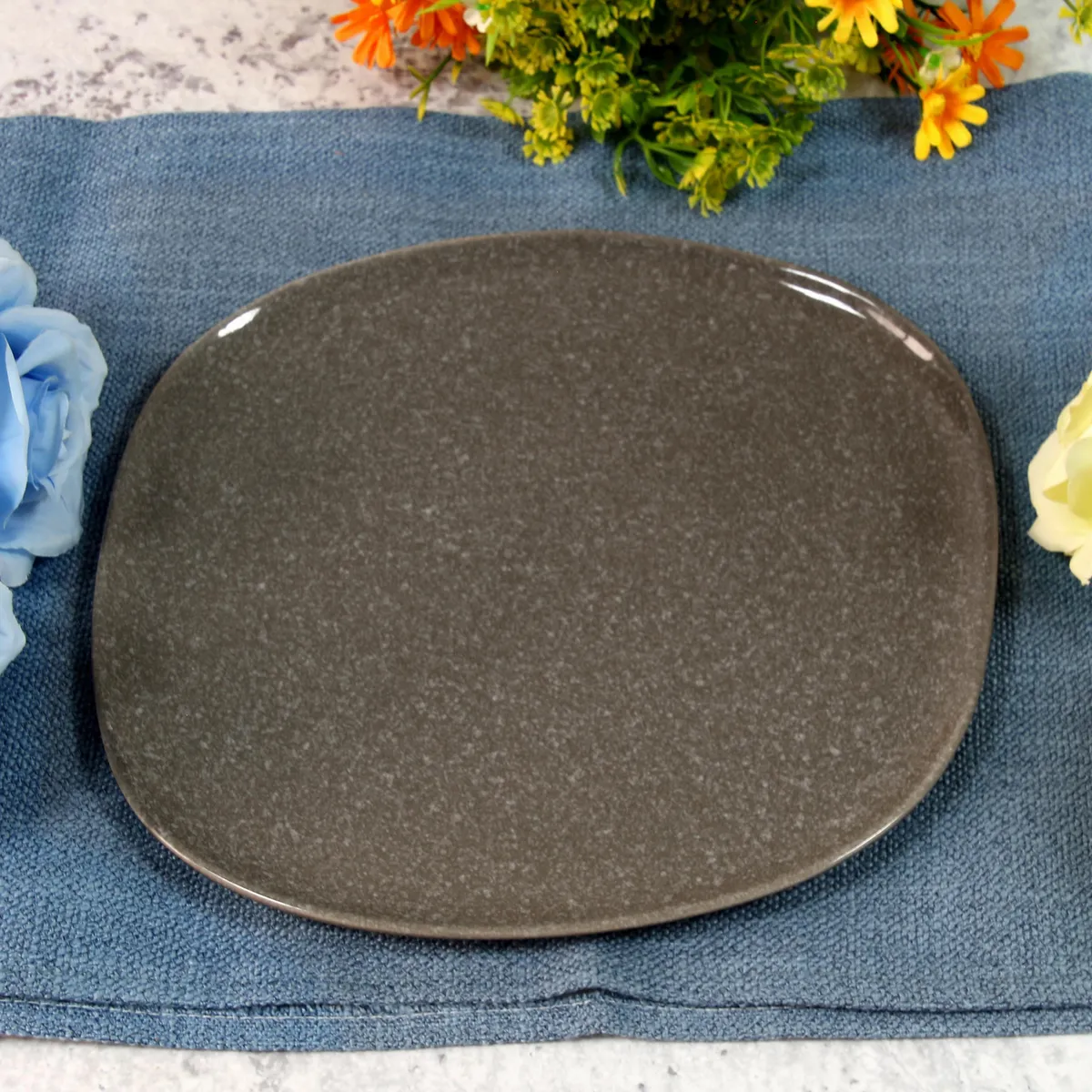 Just Home Collection - Plato 26.5 cm Cuba marrón