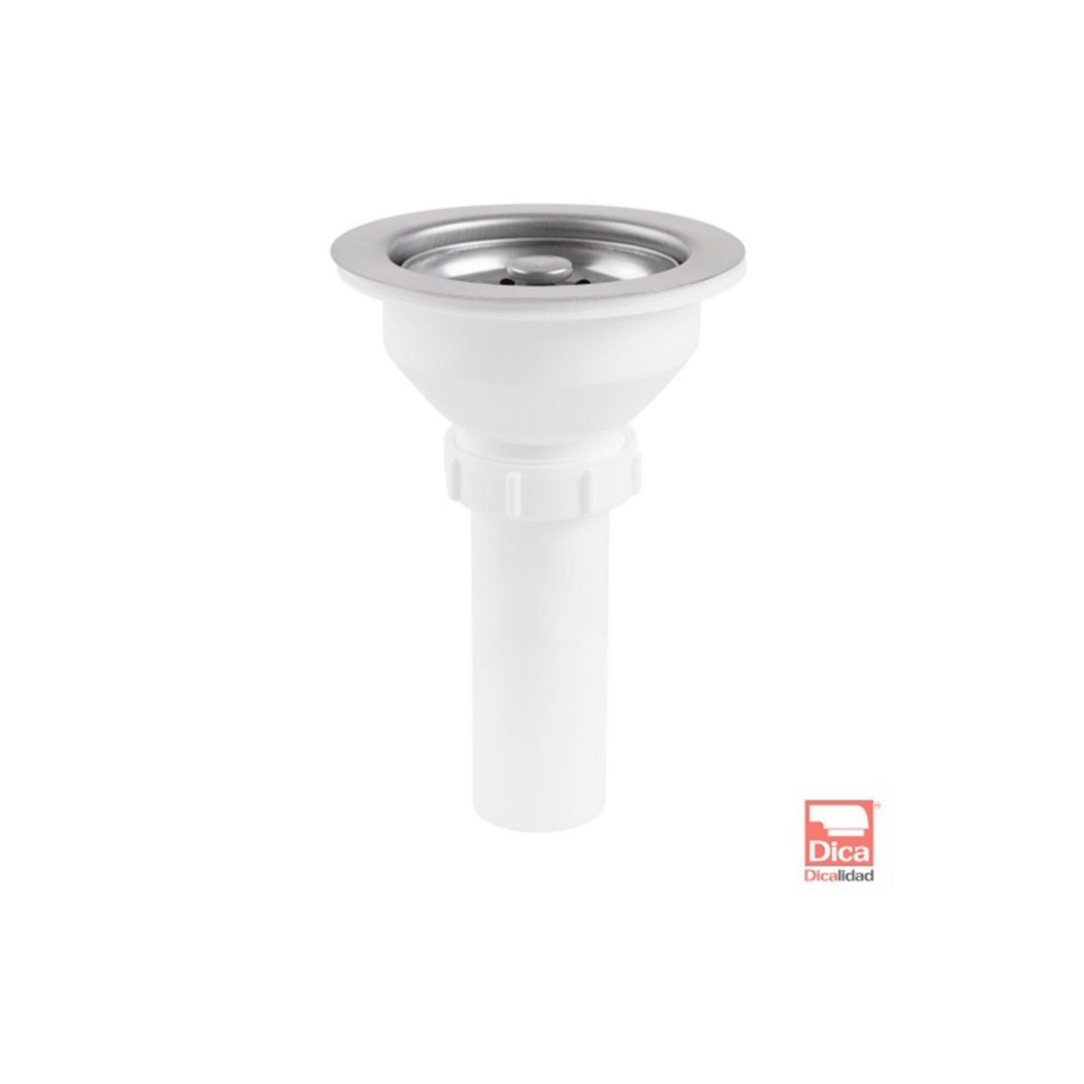 Contracanasta de Acero Inoxidable y Polipropileno para Fregadero, marca Dica - Foto Principal
