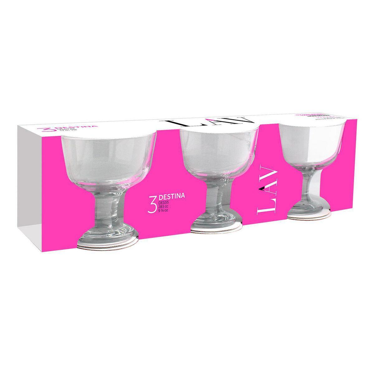 Set de 3 copas para postre Destina, marca Lav - Foto 2