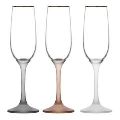 Set de 3 copas champagne surtido