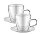 Set 2 tazas café doble pared 80 ml