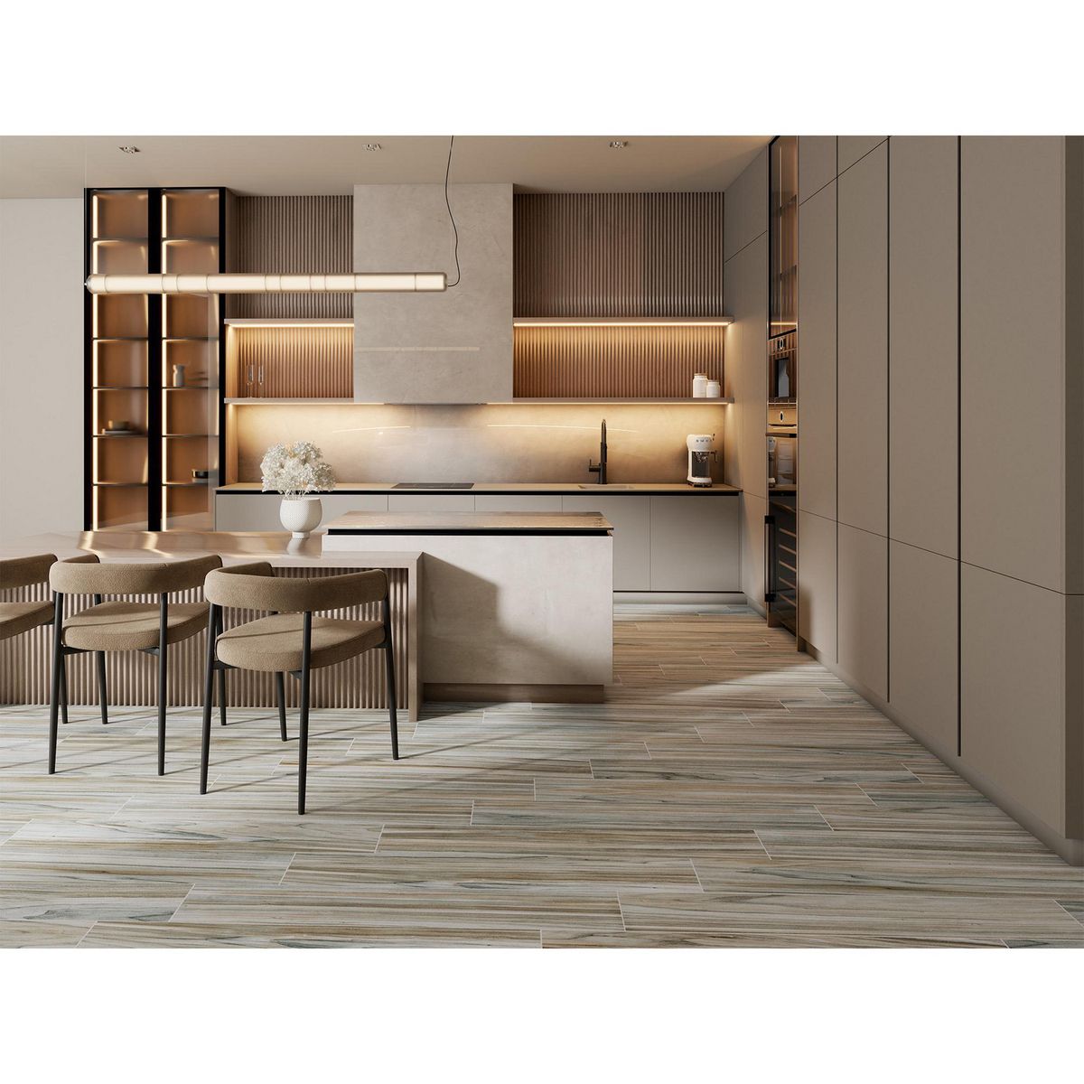 Holztek - Piso Porcelanato Ceiba 20X120 Rectificado 1.68 m2