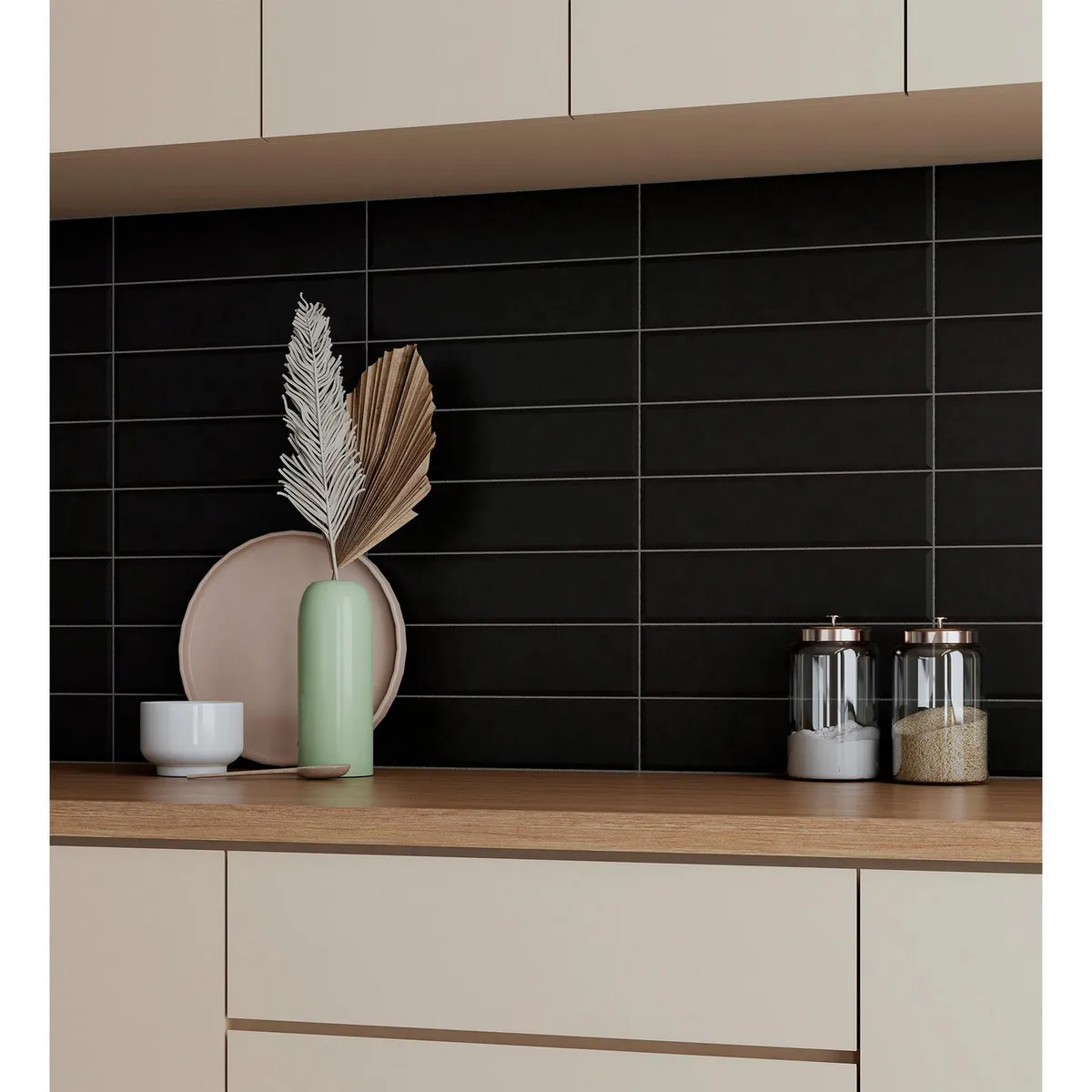 Muro Cerámico Eclipse Negro 7.5X30 Mate 0.495 m2, marca Holztek - Foto 2