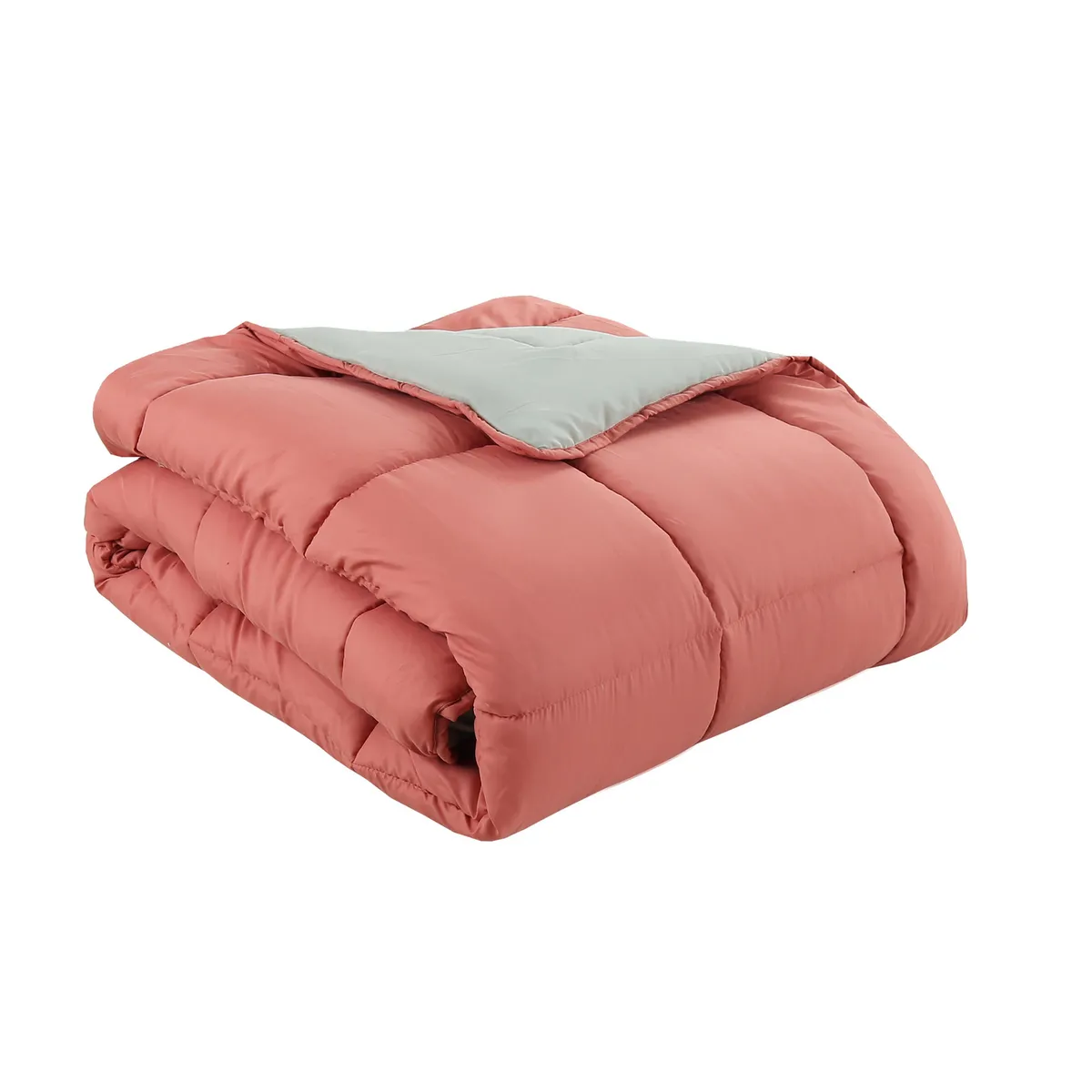 Just Home Collection - Edredón Matrimonial Reversible Solid Negro