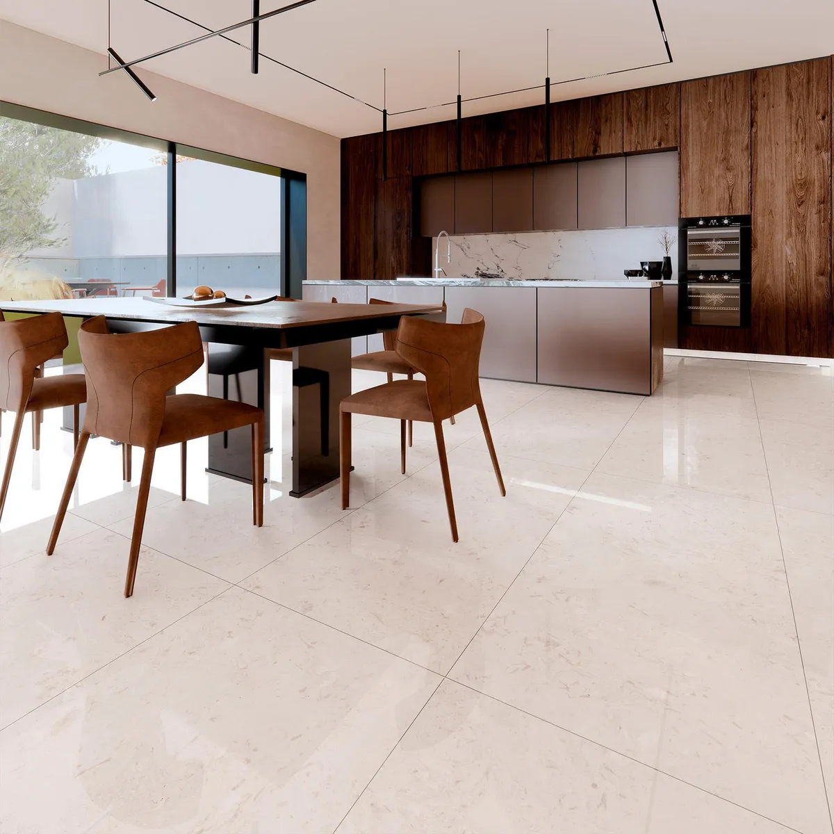 Piso Porcelanato Capadoccia Beige Pulido Rectificado 1.44 m2, marca Holztek - Foto 2