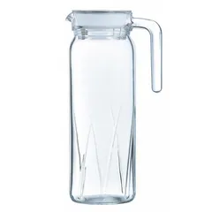 Jarra de vidrio diseño rayas 1 l