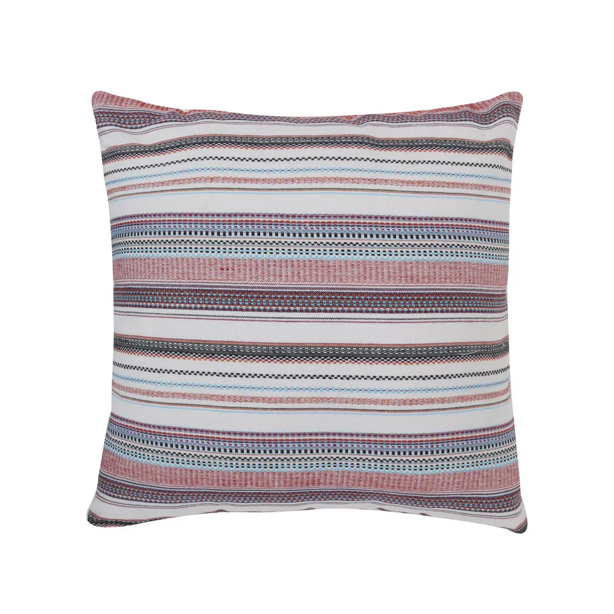 Just Home Collection - Cojín decorativo Franjas de 45 x 45 cm Multicolor