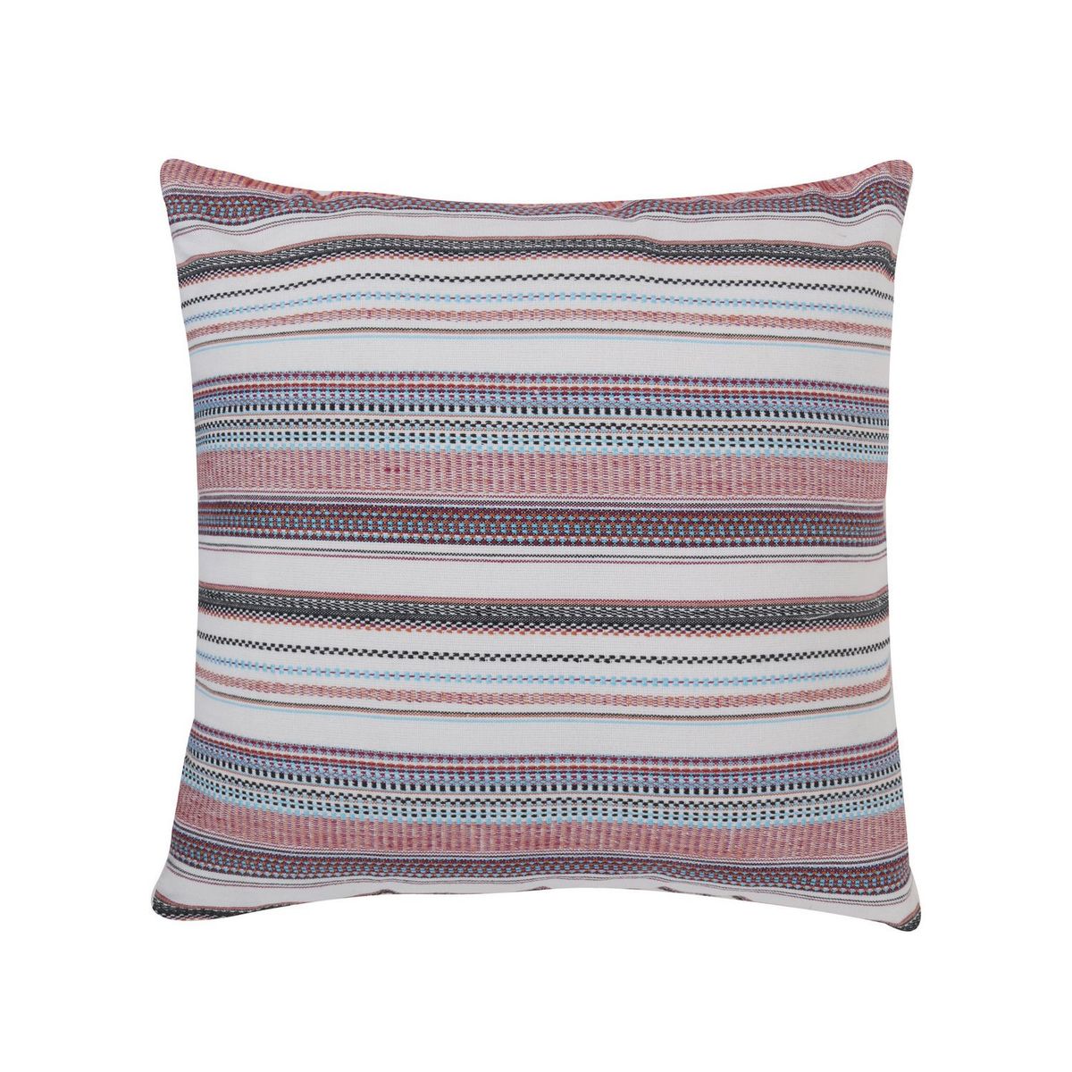 Just Home Collection - Cojín decorativo Franjas de 45 x 45 cm Multicolor