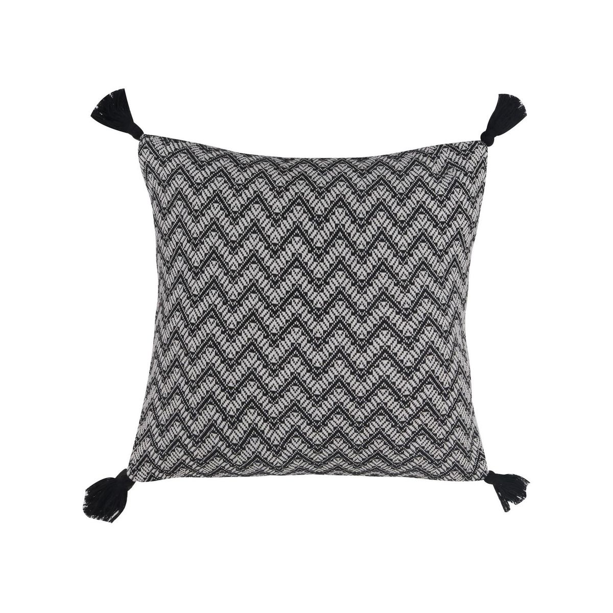 Just Home Collection - Cojín decorativo Executive de 45 x 45 cm Negro