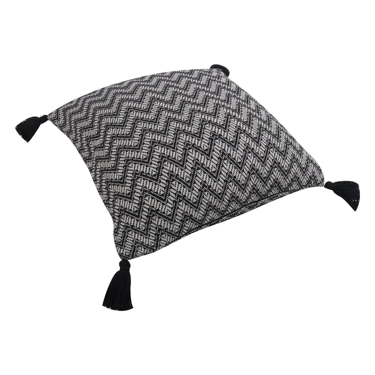 Just Home Collection - Cojín decorativo Executive de 45 x 45 cm Negro