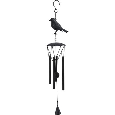 Campana de viento metalica p�jaro 66 cm