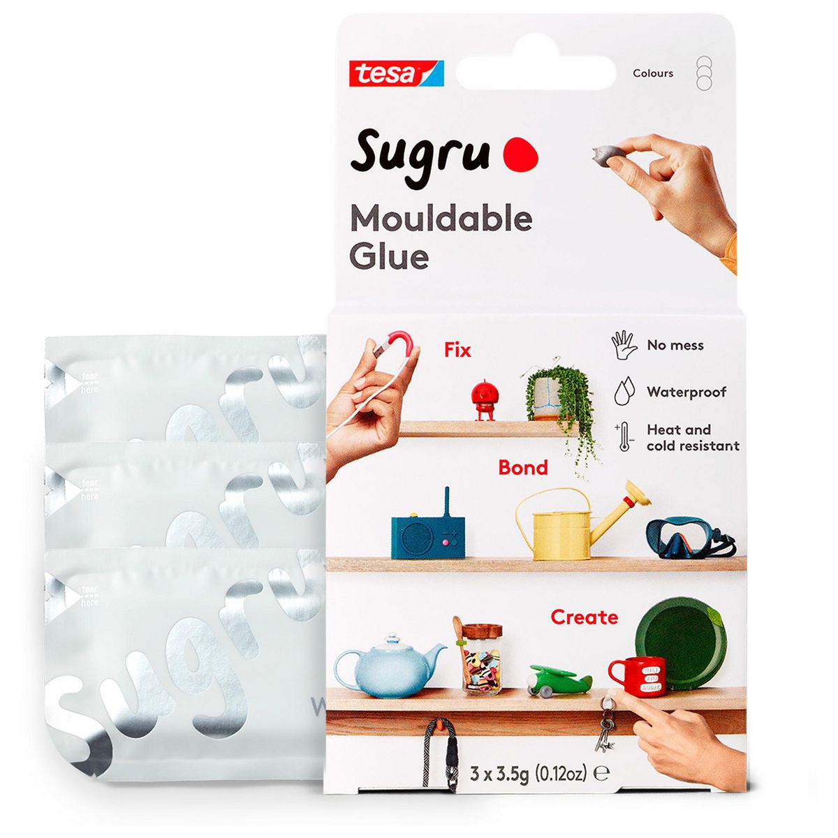 Tesa Sugru 3U Blanco, marca Tesa - Foto 2