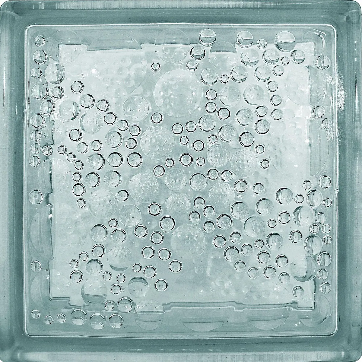Vidrioblock 19 x 19 cm Burbujas Transparente, marca Holztek - Foto Principal