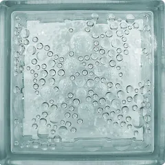 Vidrioblock 19 x 19 cm Burbujas Transparente