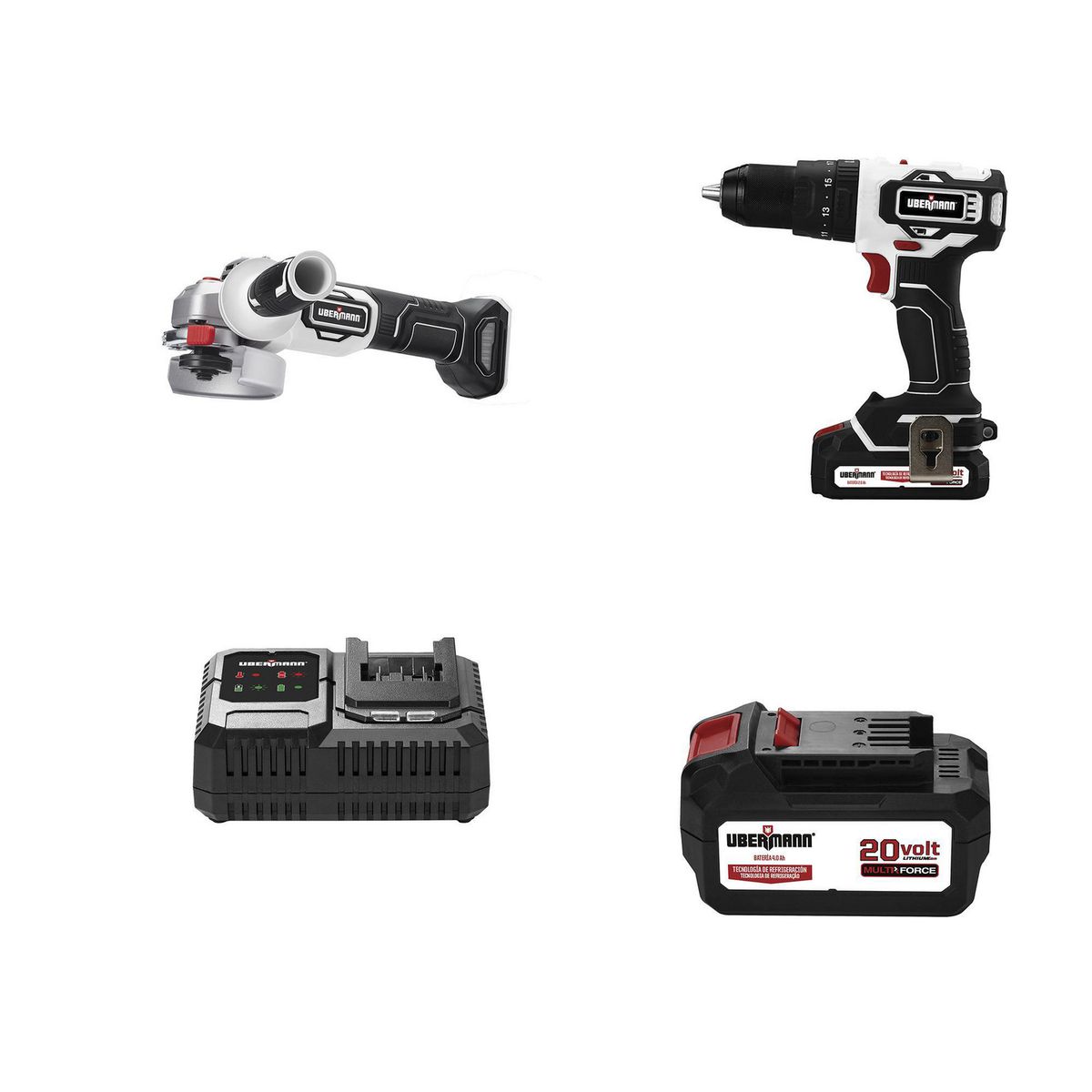 Set Taladro + Esmeril 20V, marca Ubermann - Foto Principal