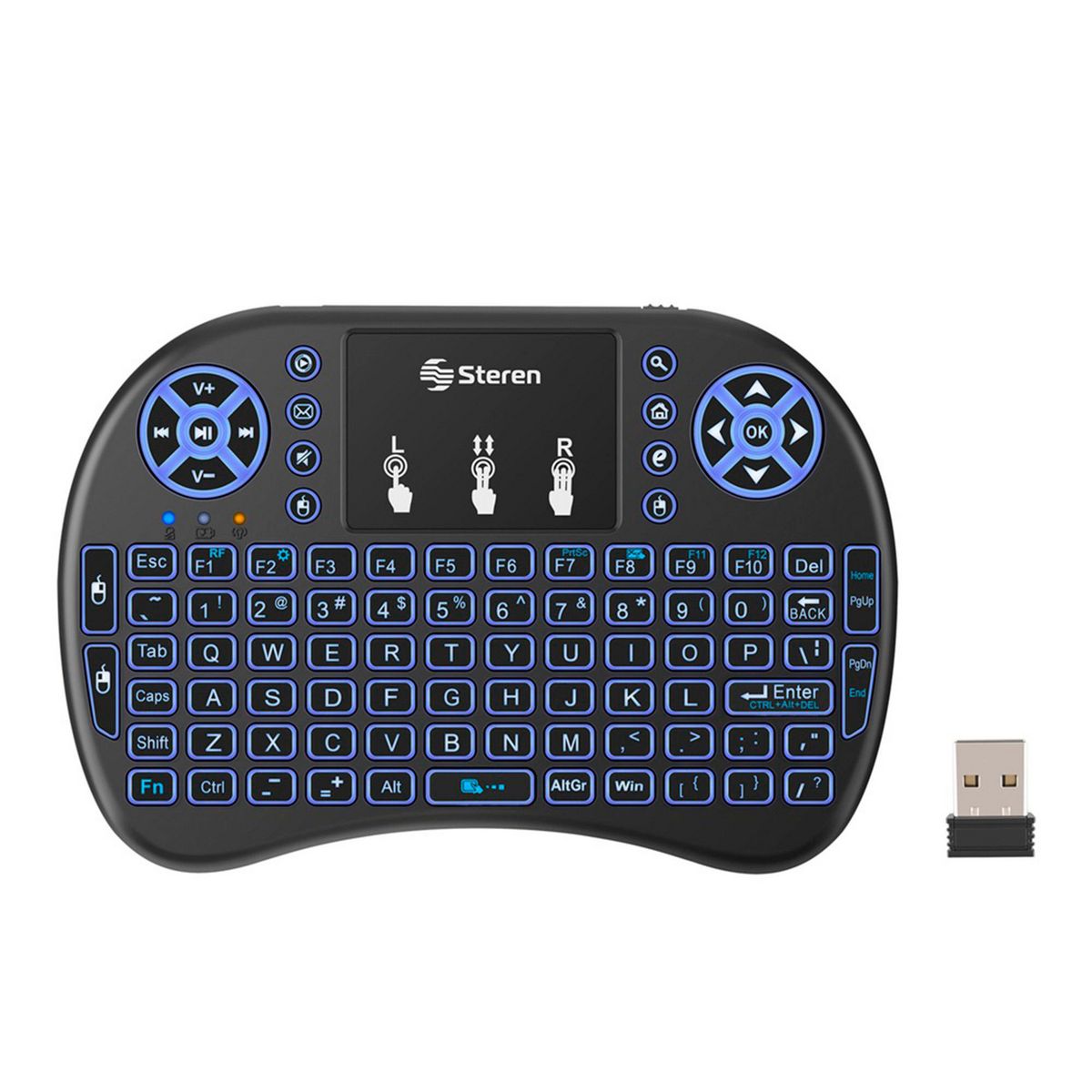 Teclado Inalámbrico con Touchpad para Smart TV, marca Steren - Foto Principal