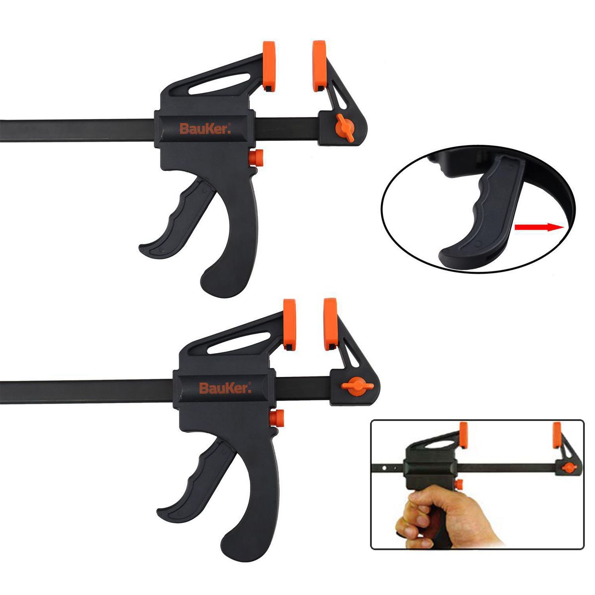 Prensa Rápida 12" Bauker, marca Bauker - Foto 2