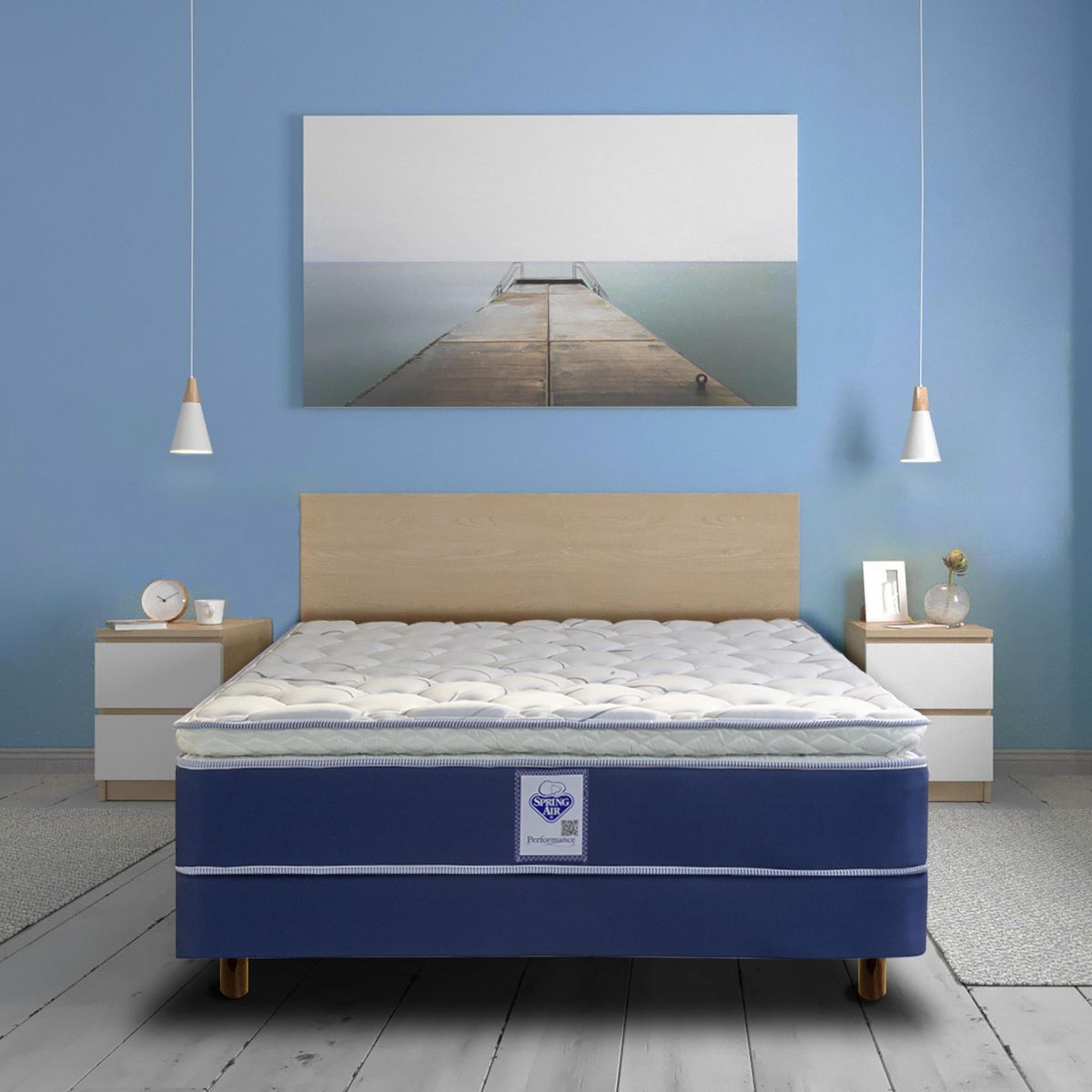 Spring Air - Colchón King Size Burdeos Spring Air