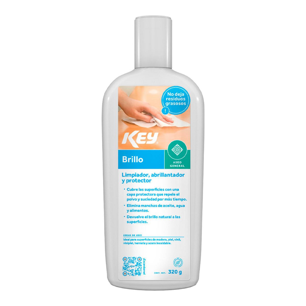 Key - Limpiador, Abrillantador y Protector Key Brillo 320g