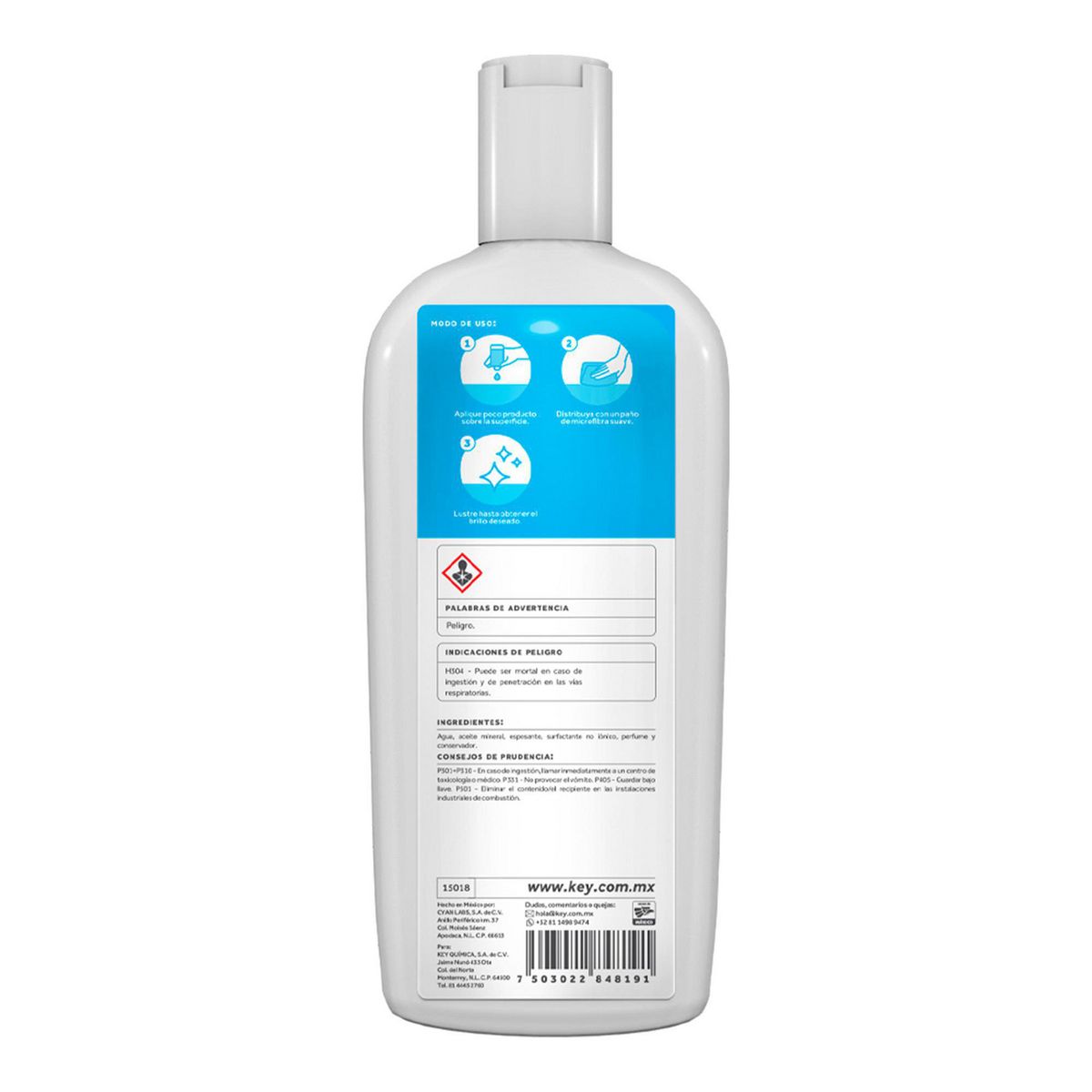 Key - Limpiador, Abrillantador y Protector Key Brillo 320g
