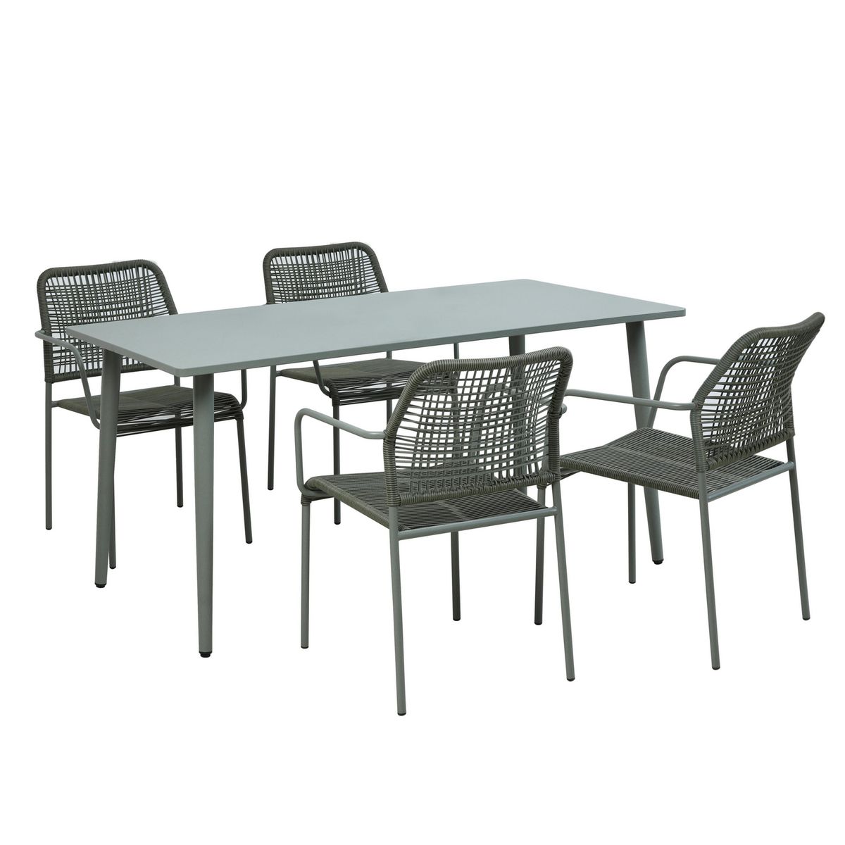 Just Home Collection - Comedor para Exterior Lepascal 4 Personas