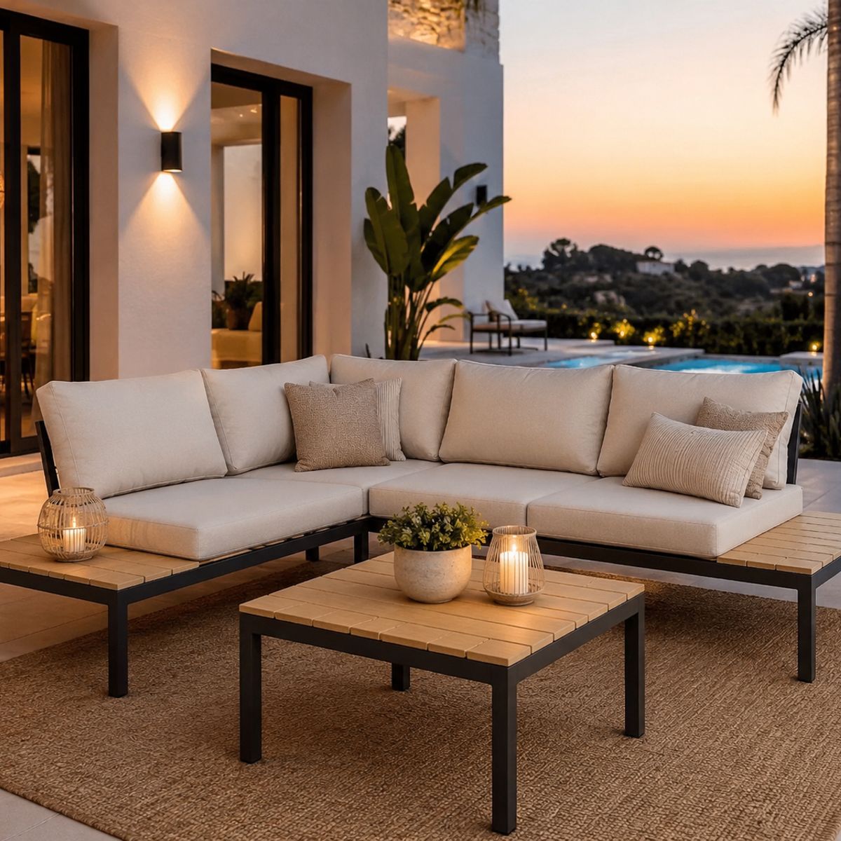 Sala de Exterior Saint John 4 Personas, marca Just Home Collection - Foto Principal